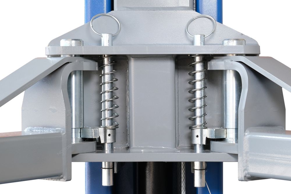 NORDBERG (N4120H1-4B) Подъемник 220V 2х стоечный 4т с верхней синхронизацией, H=4,0 м (синий)