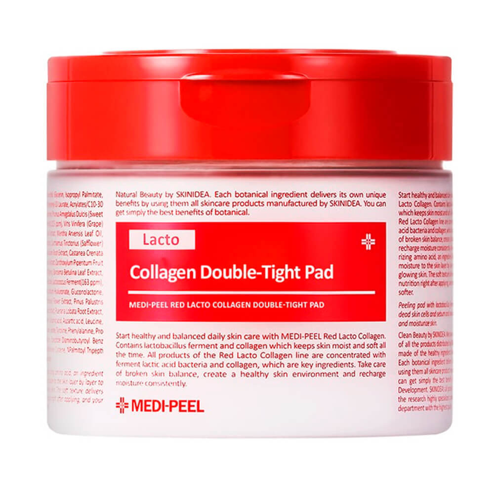 Medi-Peel Red Lacto Collagen Peeling Pad матирующие пилинг-пэды с лактобактериями и коллагеном