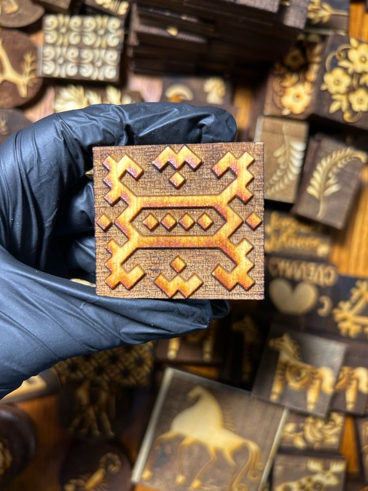 Деревянный штамп 075 (5x4.5 см) (Уценка!)