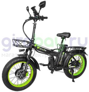 Электровелосипед Syccyba F10 Pro Dual 48V/23Ah (полный привод) - Салатовый обод фото №1