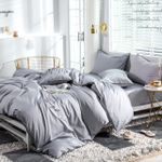 2-спальное постельное белье из сатина Серая гладь