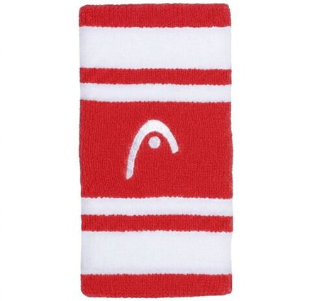 Теннисные напульсники Head Wristbands Striped 5" - red/white