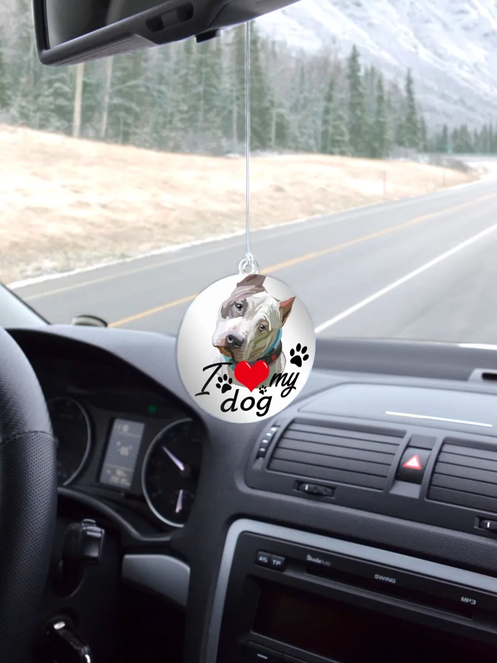 Подвеска в машину - Американский стаффордширский терьер