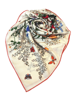 Шаль «Русский полевой букет» 100% шерсть