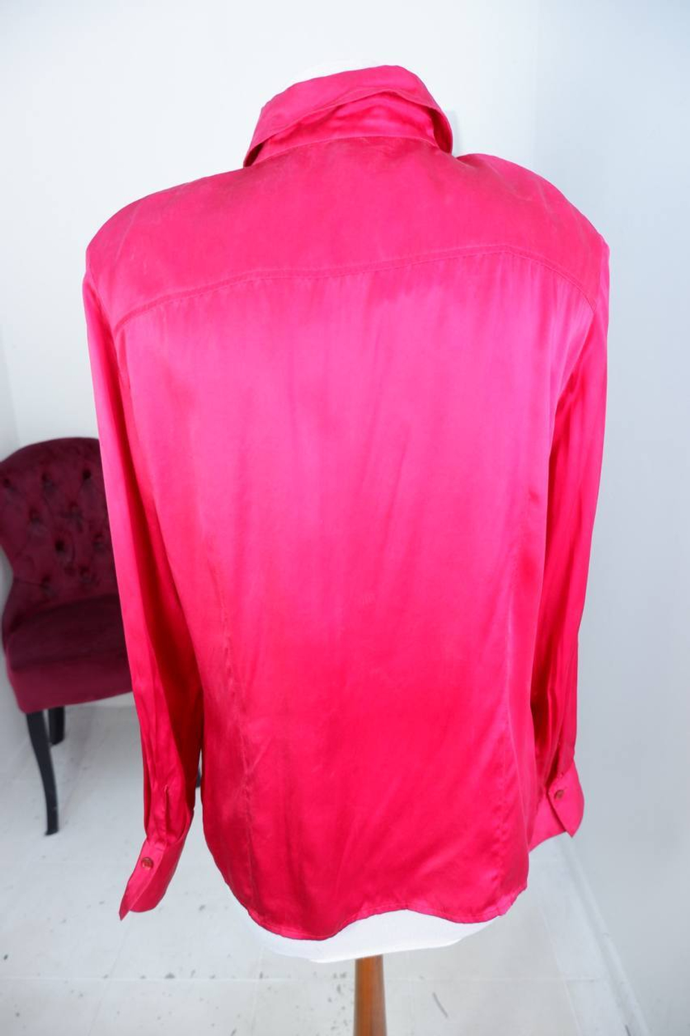 Блузка Delmod шелковая, маркировка 42, визуально 48 размер