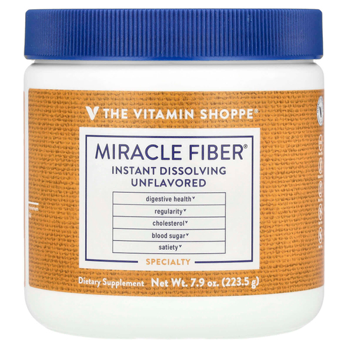 The Vitamin Shoppe, Miracle Fiber®, без добавок, 223,5 г (7,9 унции)