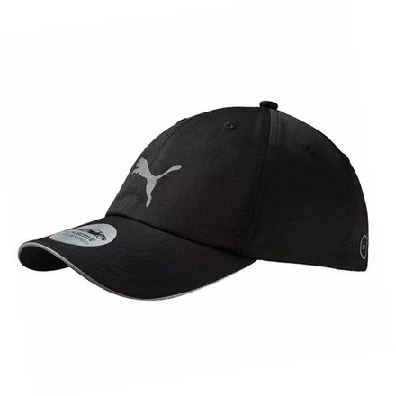 Бейсболка спорт. PUMA Running Cap III 05291101, 100% полиэстер, черный