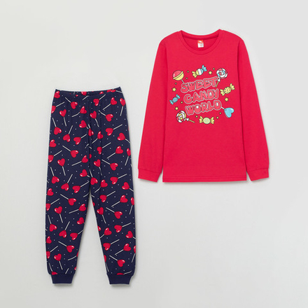 Комплект для девочки (джемпер, брюки)