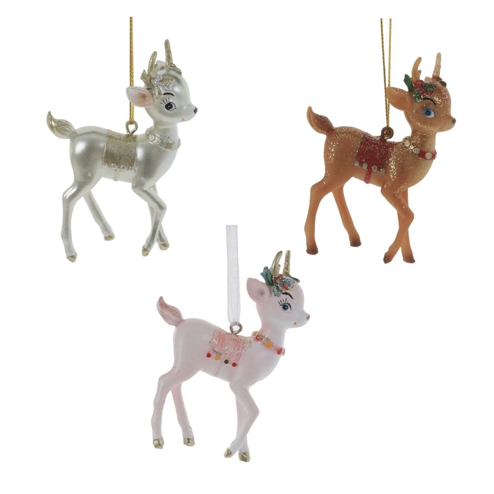 GAEM Изделие декоративное подвесное "Олень", L6 W3 H8 см, 3в.