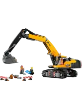Конструктор City 60420 Желтый строительный экскаватор
