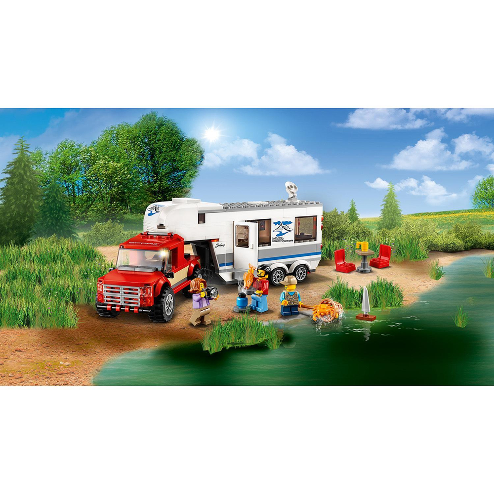 LEGO City: Дом на колесах 60182 — Pickup & Caravan — Лего Сити Город