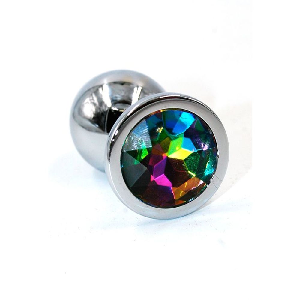 Анальная втулка с кристаллом Small хамелеон 7 см