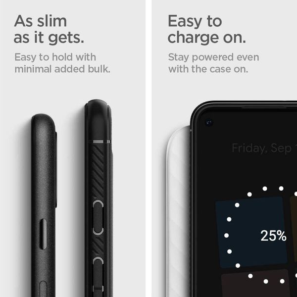 Чехол Spigen Rugged Armor для Google Pixel 5 Case (2020) - Matte Black