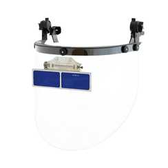 Щиток защитный лицевой РОСОМЗ КБТ ВИЗИОН TITAN+(ОКЗ 4-7) с креплением на каску, арт.80353