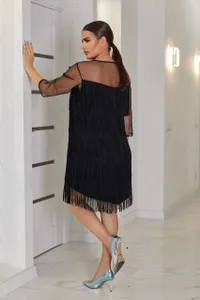 Платье с бахромой УК-824