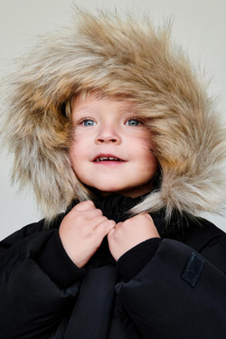 ZARA ДЛИННЫЙ ПУХОВИК ИЗ ПЕРА И ПУХА WATER REPELLENT И WIND RESISTANTT, ЧЕРНЫЙ