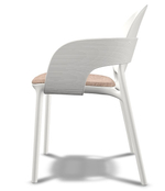 Кресло пластиковое с обивкой Scab Design Hug, лен