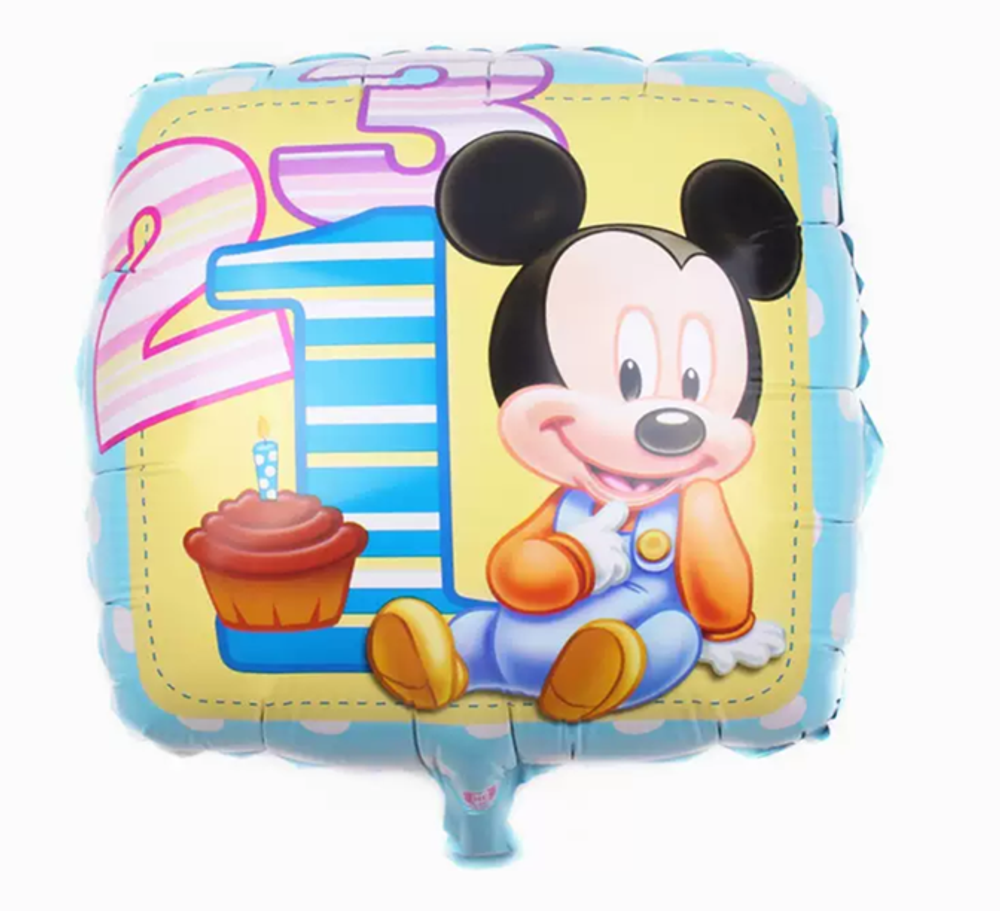 Фольгированный шарик без арт "Маленький Мики-маус" (67)10