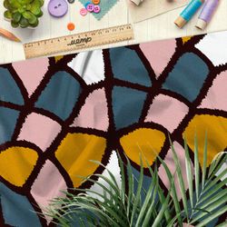 Ткань бифлекс ненасыщенный крупный витраж