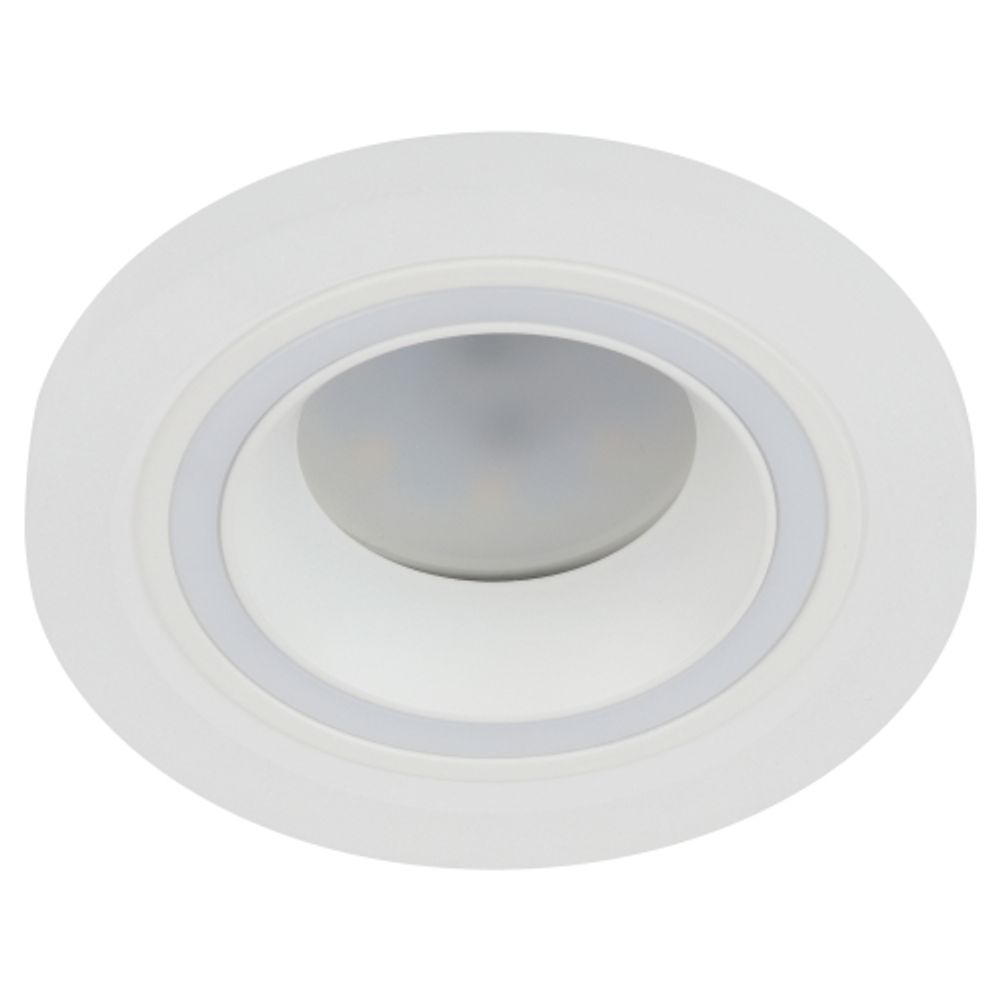 Светильник встраиваемый декоративный ЭРА DK90 WH под лампу MR16 GU5.3 белый | Декоративные встраиваемые светильники