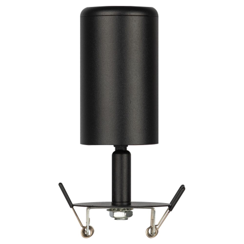 Встраиваемый светильник алюминиевый ЭРА KL106 BK MR16 GU10 черный матовый | Алюминиевые встраиваемые светильники