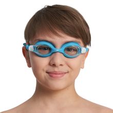 Очки для плав. детск. SPEEDO SKOOGLES Jr, 8-7500645002-C16MP, ПРОЗРАЧНЫЕ линзы, голубая оправа