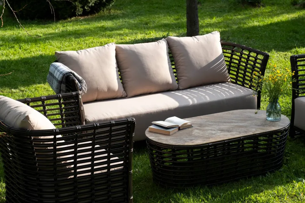 "Валенсия" лаунж-зона из искусственного ротанга, цвет бронзовый