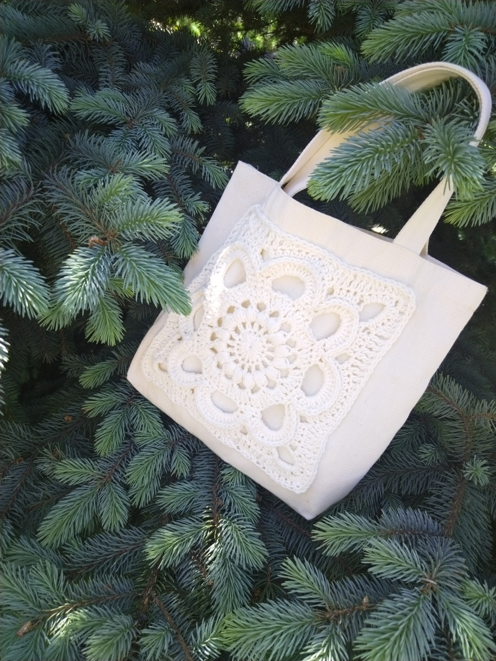 Мини-шоппер с квадратом