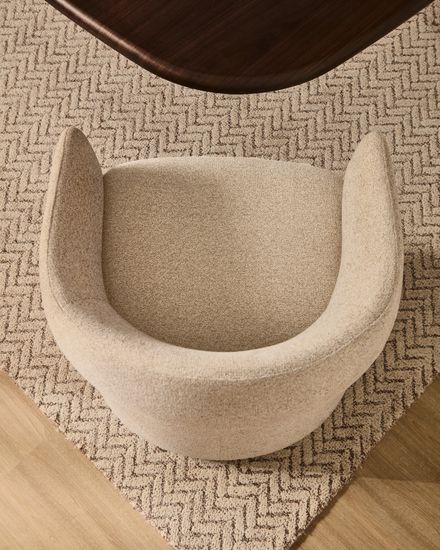 Стул Bosca из бежевой синели