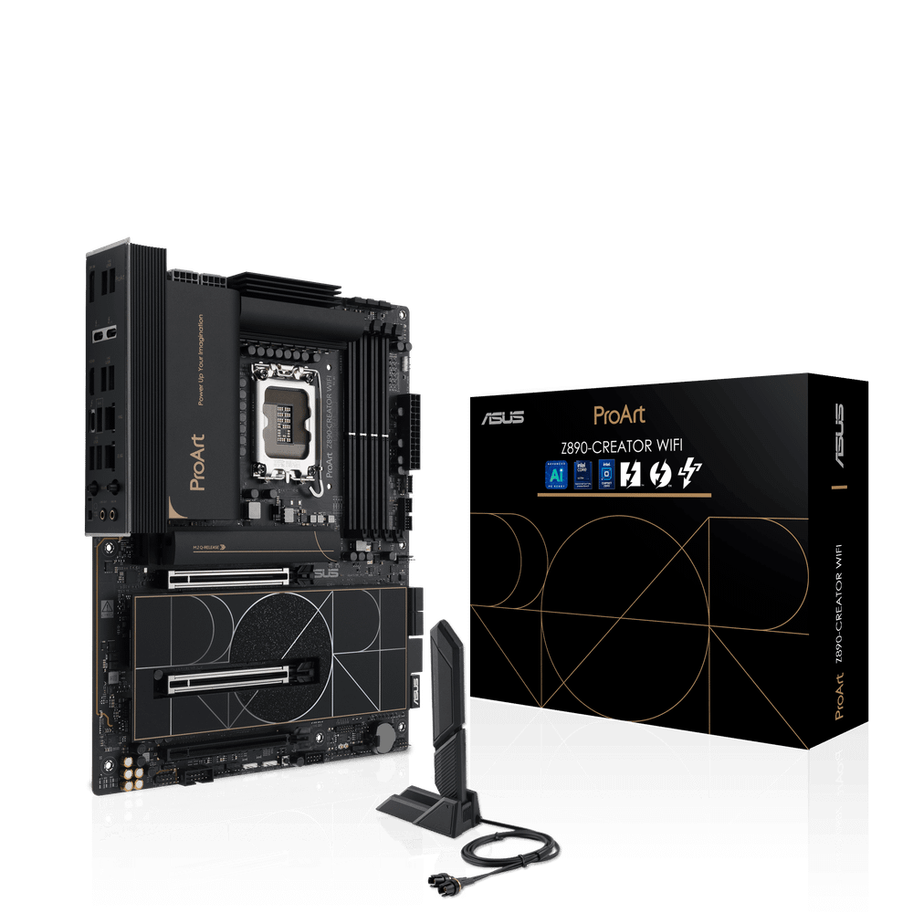 Материнская плата ASUS PROART Z890-CREATOR WIFI LGA1851 4xDDR5 4xSATA 5xM.2 1xHDMI 1xDP WiFi ATX