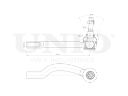 Наконечник рулевой левый UNIO SSP-10096