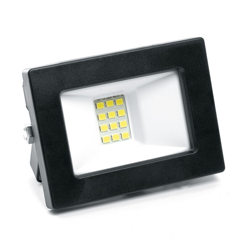 Прожектор светодиодный 2835SMD. 10W 4000K  AC230V/50Hz IP65. черный в компактном корпусе. SFL90-10