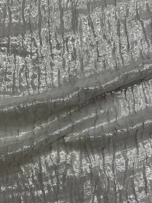 Шелк с люрексом Canepa светло-серый фактурный