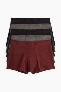 H&M Набор трусов-боксеров ( 5 шт.), красный