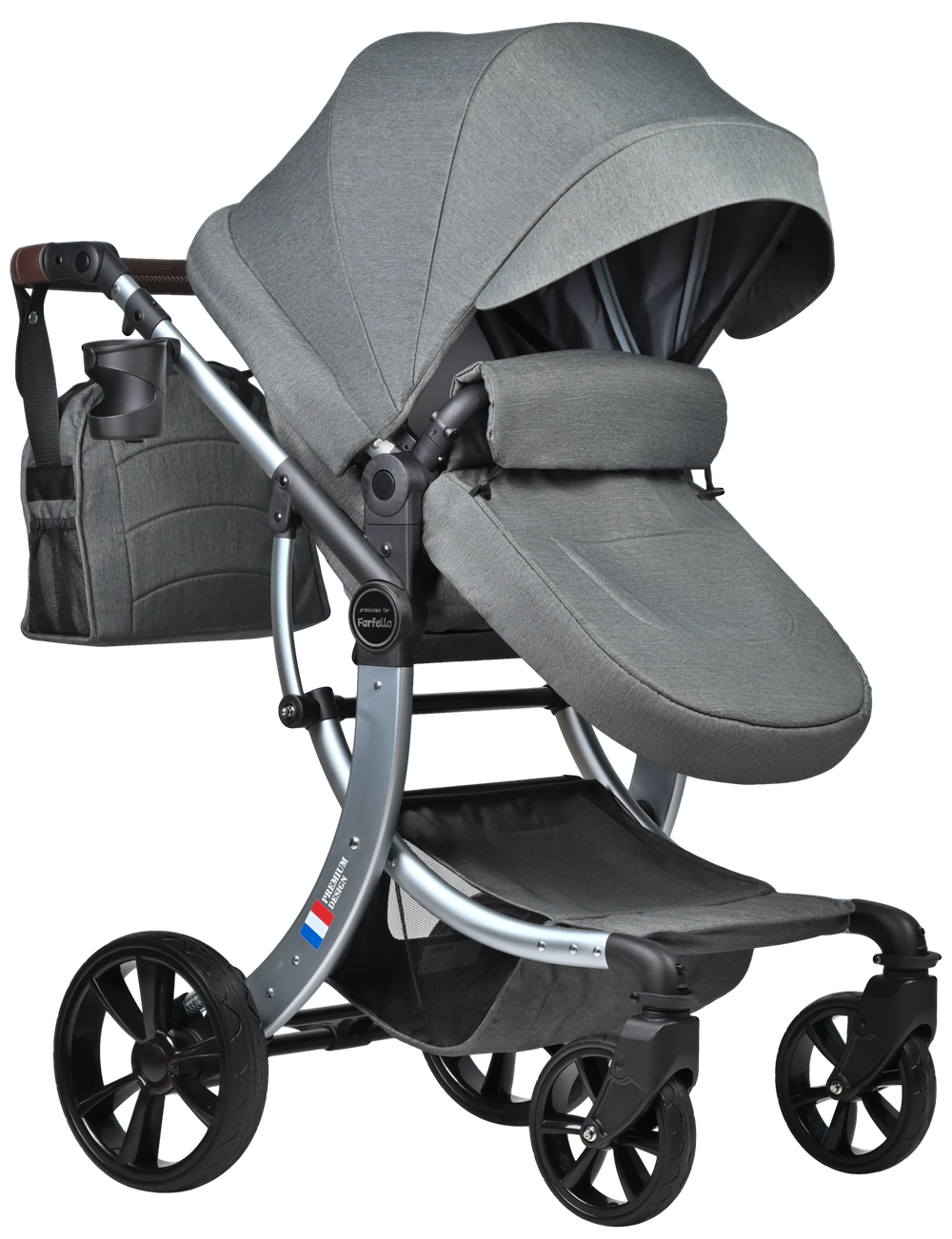 Коляска трансформер Aimile Original New Silver (Темно-серый NDS-2)
