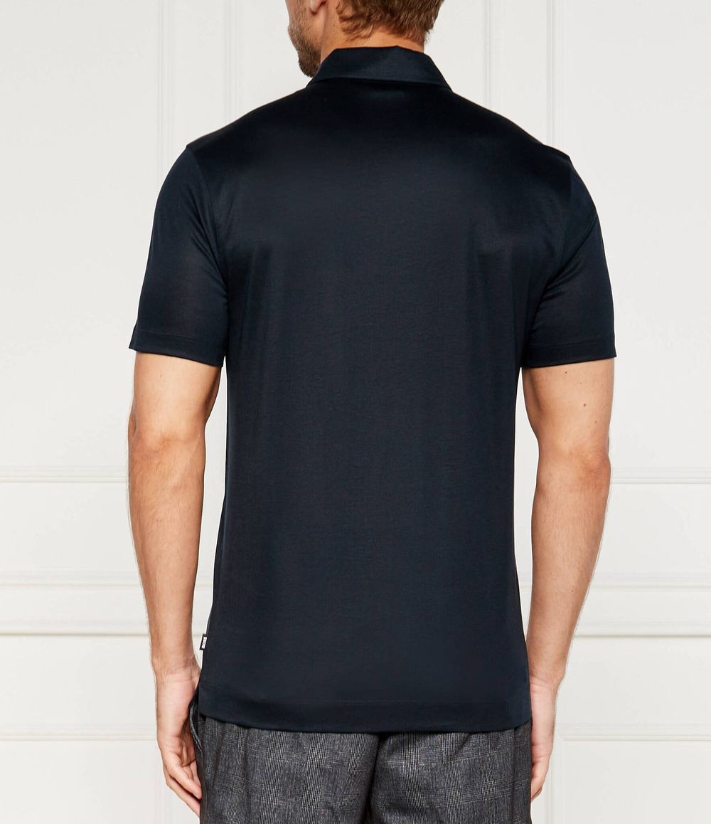 Поло Press 50 BOSS BLACK - темно-синий(50513657)