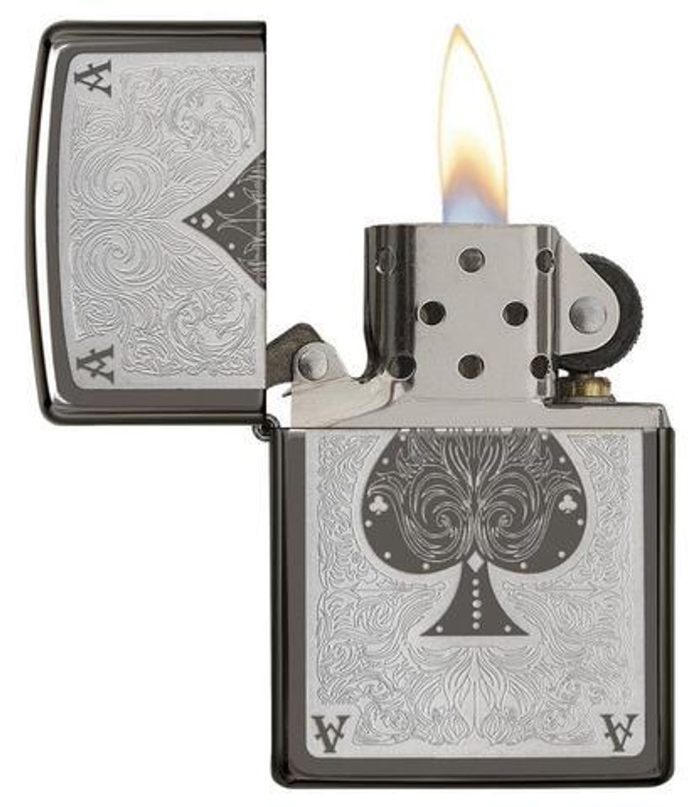 Зажигалка ZIPPO Classic с покрытием Black Ice ® (28323) 1