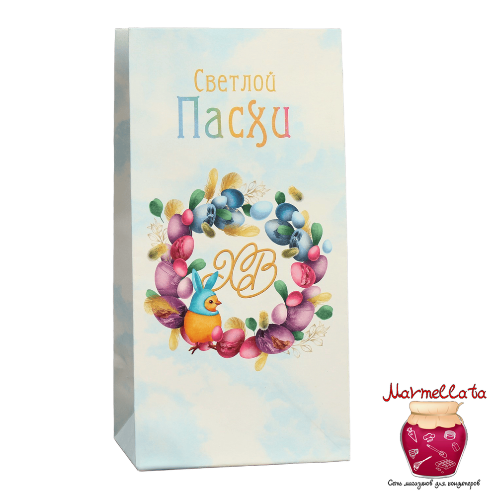 Пакет подарочный без ручек &quot;Светлый праздник&quot;, 10*19,5*7 см