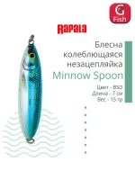Блесна для рыбалки колебалка Minnow Spoon, 8см, 22гр