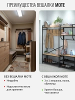 Вешалка напольная с обувницей MOTE
