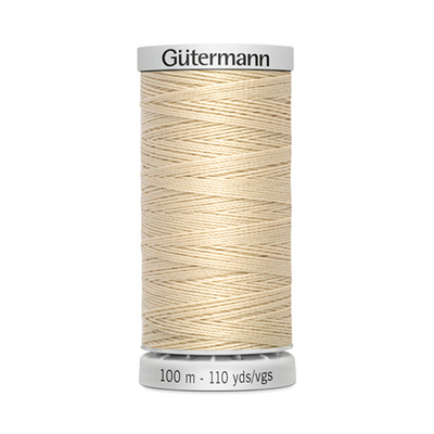 Нитки суперкрепкие Gutermann Extra Strong M782 №40 (100 метров), 5 кат. | 414 св.кремово-бежевый