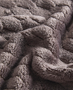 Zara Home - Флисовый плед с ромбами, серый, 160x240 см