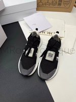 Женские кроссовки Dior Run черного цвета с логотипом