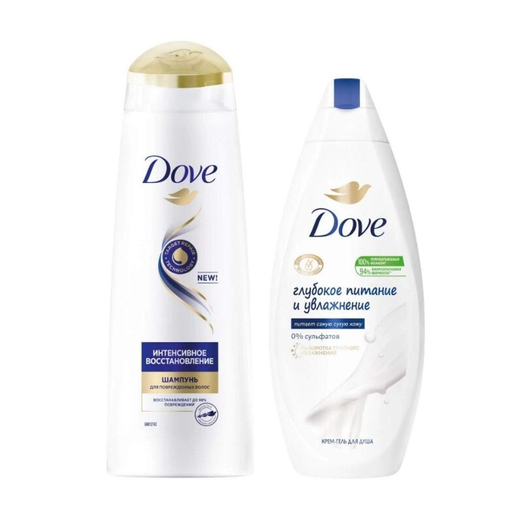 Набор косметики для тела и волос Dove Красота и сияние