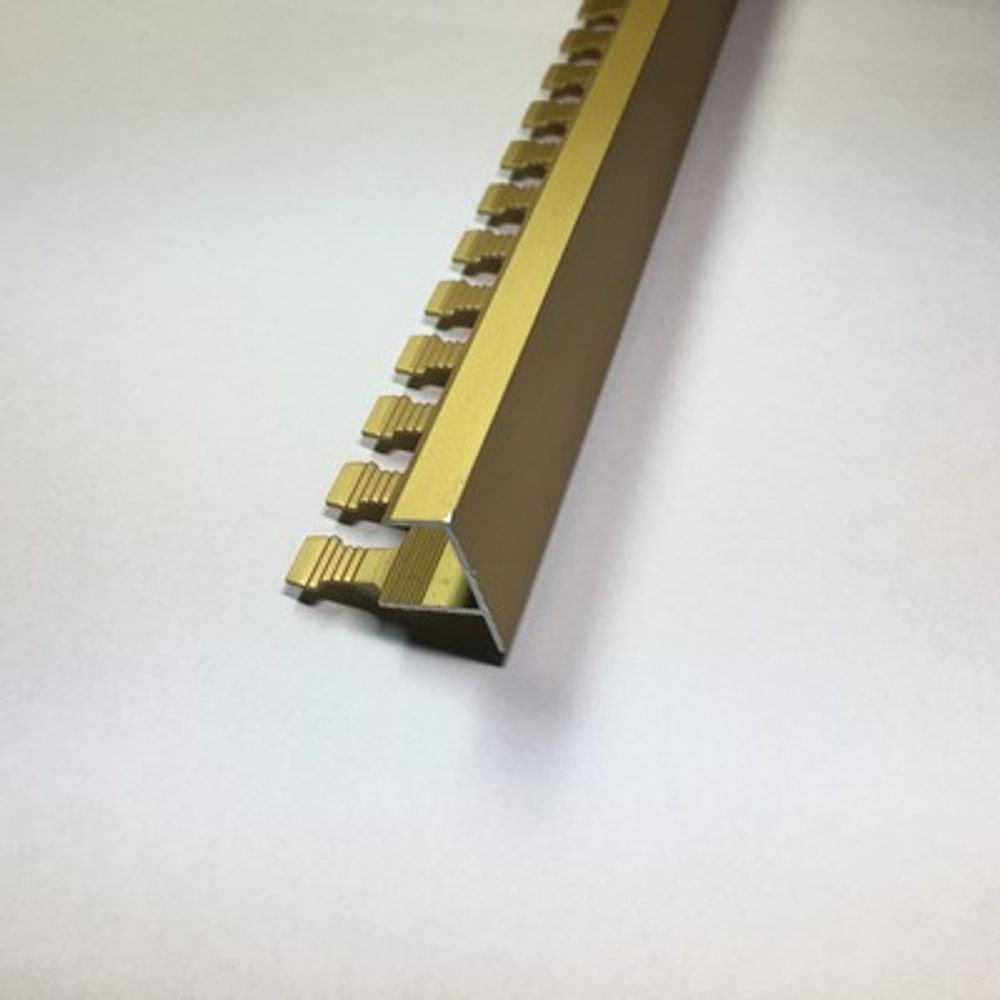 АЛТПг 12мм "DO-1" 2,7м Золото мат. окантов. гиб. анод. алюм.