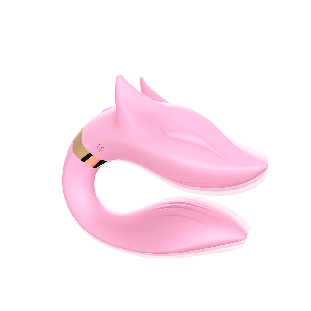 ВИБРОМАССАЖЁР розовый, L рабочей части 95 мм, D 27x35 мм, 9 режимов вибрации, дистанционный пульт арт. USK-GZ01 FOX