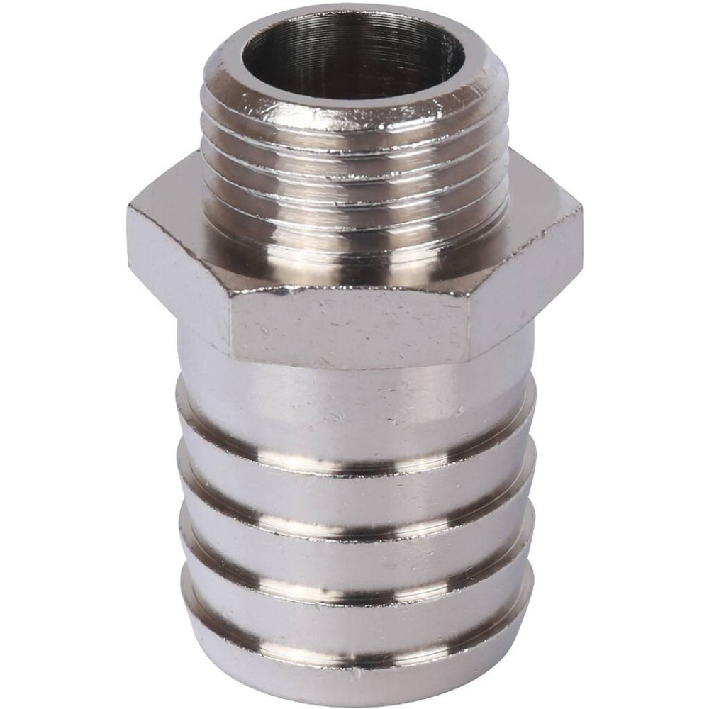 Штуцер НР никелированный 1/2"x25 STOUT