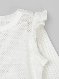 Боди с крылышками "Молоко" из ажурного хлопка 0+