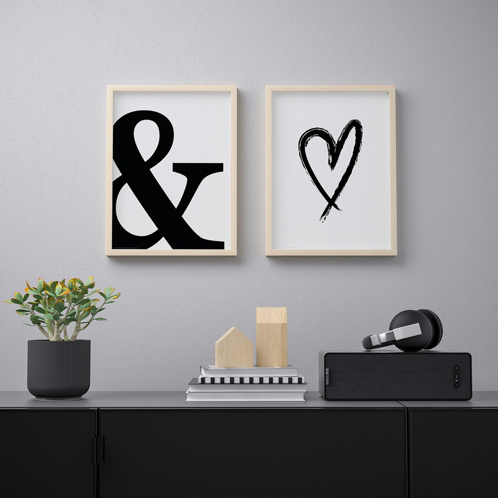 IKEA BILD  (ИКЕА БИЛД)  -  Плакат, Et L'amour, 30x40 см