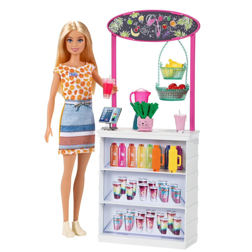 Barbie - Набор Барби Смузи Кукла + Аксессуары GRN75